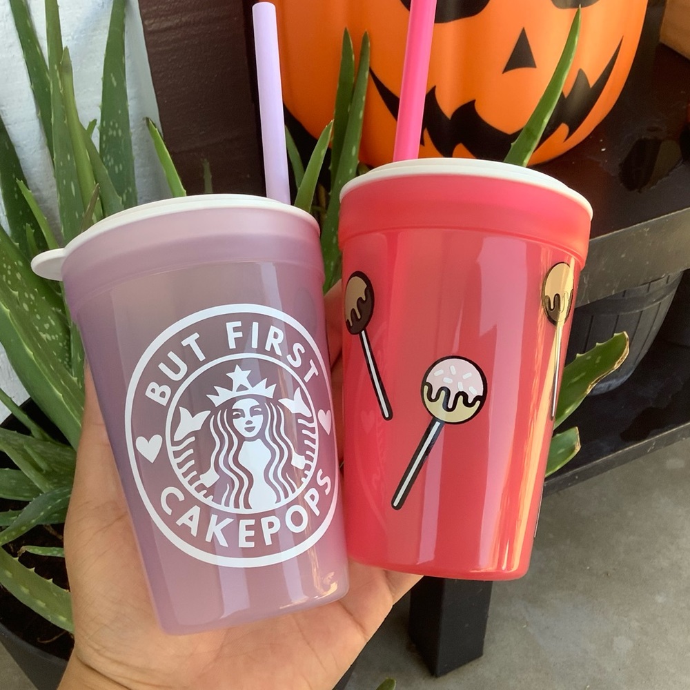 But First Cakepops Child Straw Cup